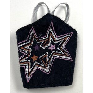 VTG 2004 MATTEL Barbie Fashion Show Light-Up SHIRT Black Stars UNTESTED G3673